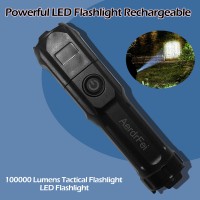 AerdrFei Powerful LED Flashlight Rechargeable USB Waterproof Zoom Fishing Hunting Tactical Flashlight LED Flashlight