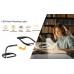 AerdrFei  Handsfree LED Neck Light Flexible Hug Light Book Reading Lamp Hug Light Novelty Reading Lamp Night Light Flashlight