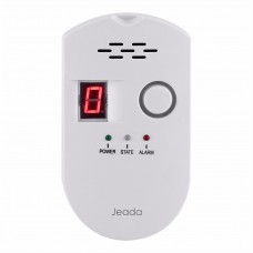 AerdrFei  110-240V Gas Detector Digital Combustible Gas Alarm LED Display Propane Butane Sensor For Home Kitchen